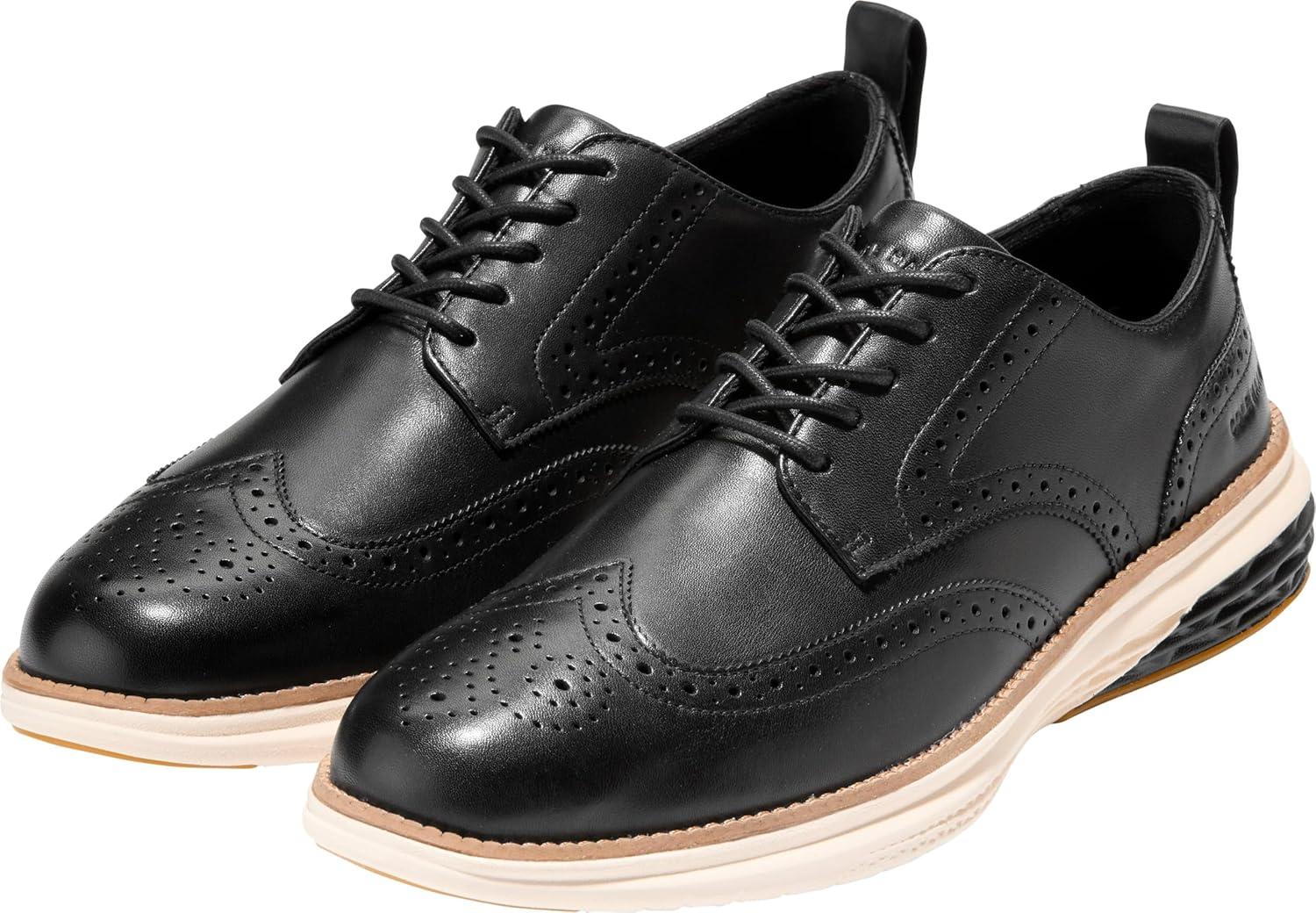 image:imageCole Haan Mens Grand Hurrion WingtipBlackIvory