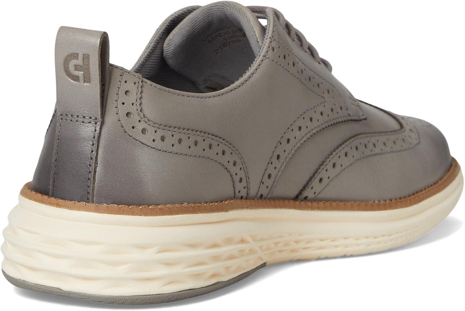 image:imageCole Haan Mens Grand Hurrion WingtipIronstone NubuckIvory