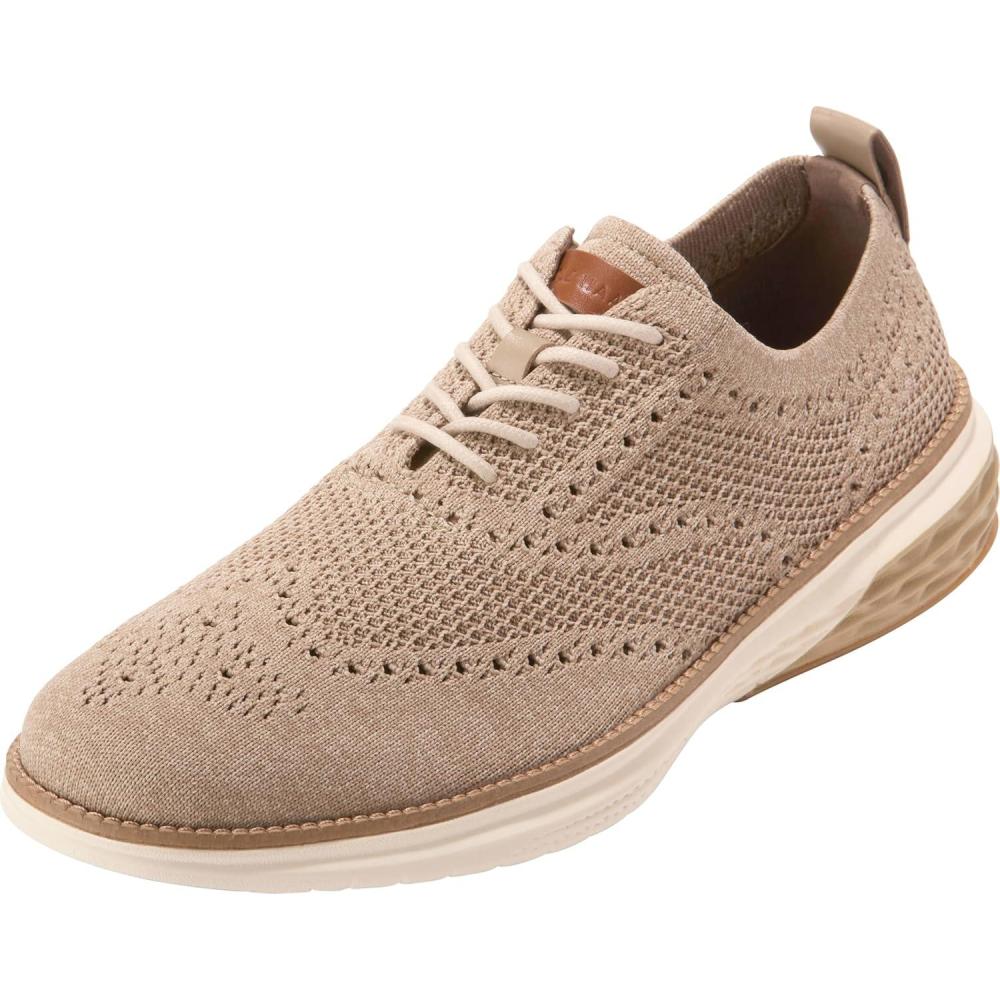 image:imageCole Haan Mens Grand Hurrion Stitchlite WingtipOxford TanCh Dk LatteIvory