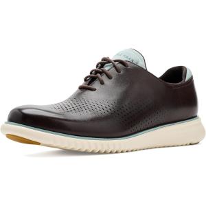 Cole Haan Men’s 2.Zerogrand Laser Wingtip Oxfords(Madeira/Cloud Blue)