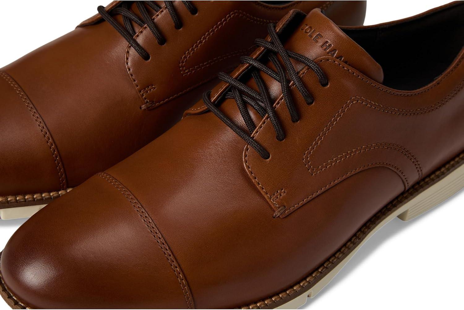 image:imageCole Haan Mens Flex Grand360 Cap ToeBritish TanIvory