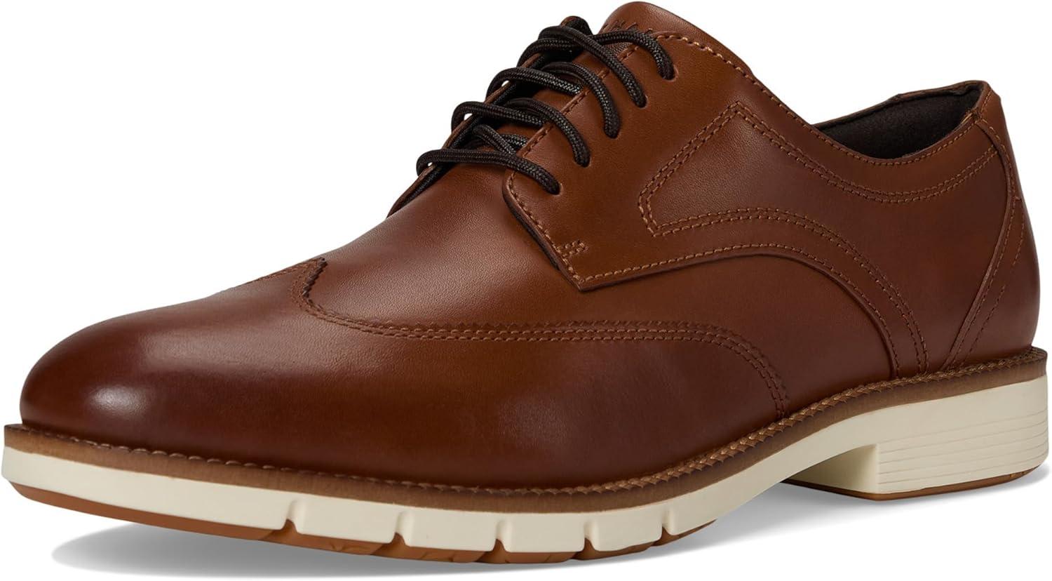 image:imageCole Haan Mens Flex Grand360 WingtipBritish TanIvory