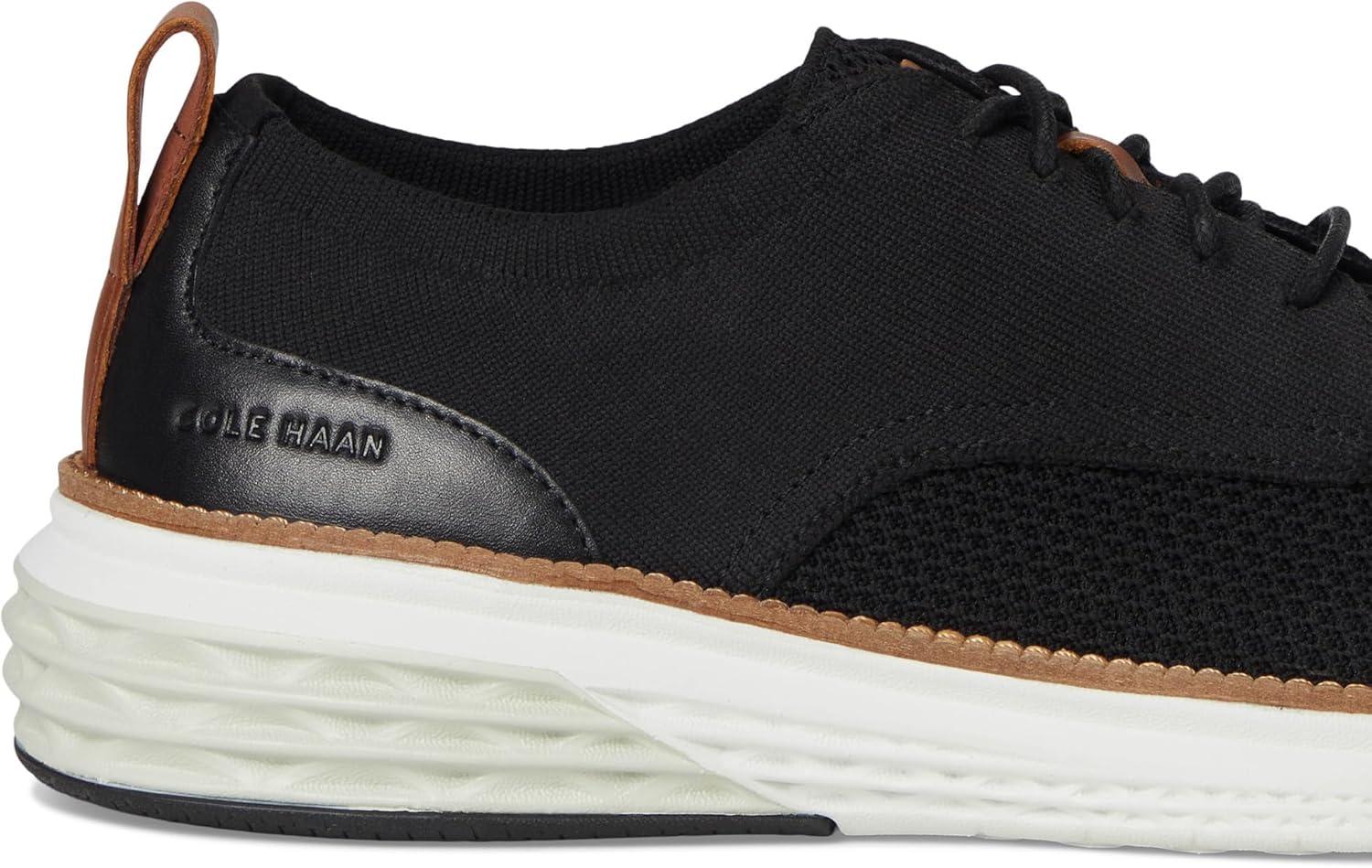 image:imageCole Haan Mens Grand Hurrion Stitchlite Plain ToeBlackNimbusCloud Ivory
