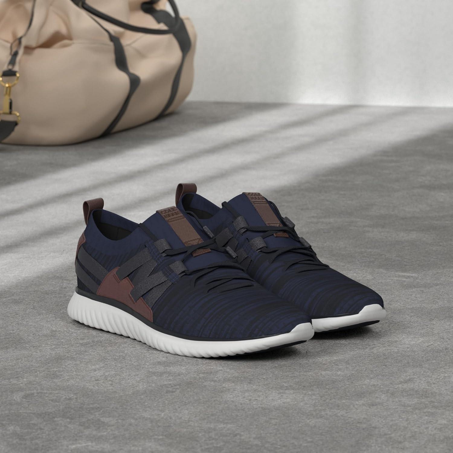 image:imageCole Haan Mens Grand Motion Woven StitchliteNavy InkPeo KtBr