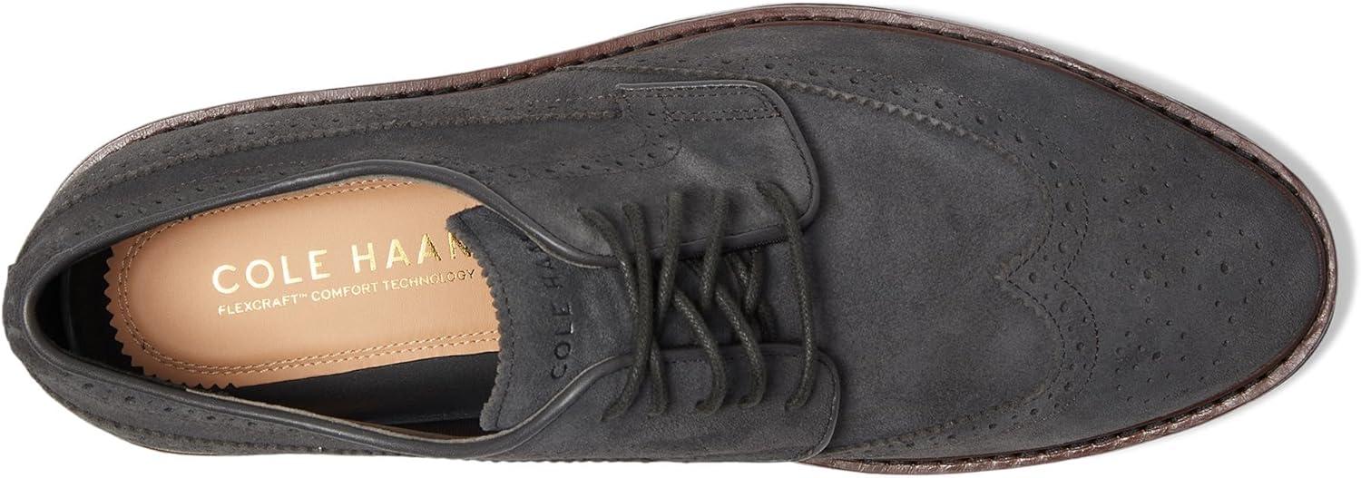 image:imageCole Haan Mens Judson Grand WingtipRaven SuedeDk Natural