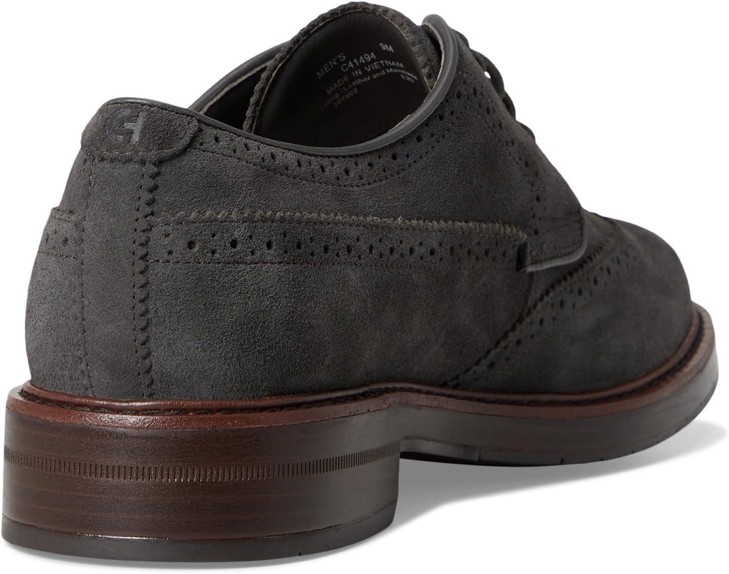 image:imageCole Haan Mens Judson Grand WingtipRaven SuedeDk Natural