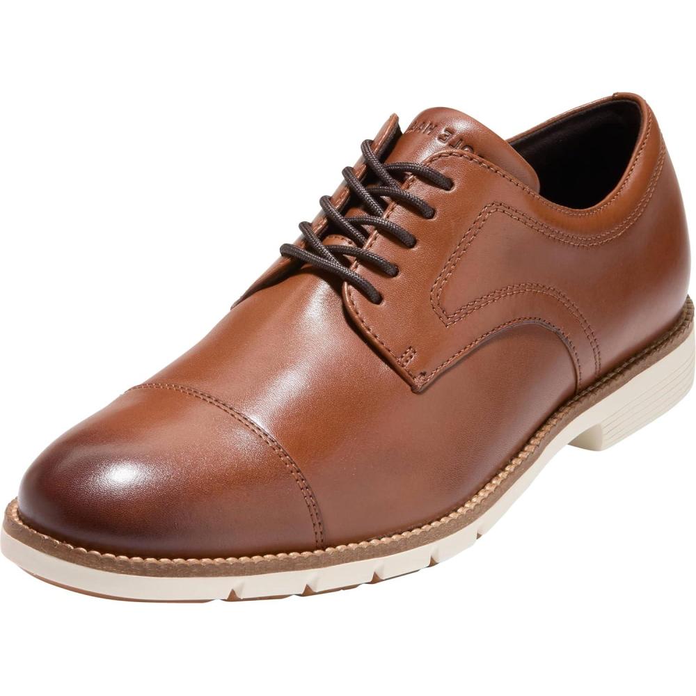 image:imageCole Haan Mens Flex Grand360 Cap ToeBritish TanIvory