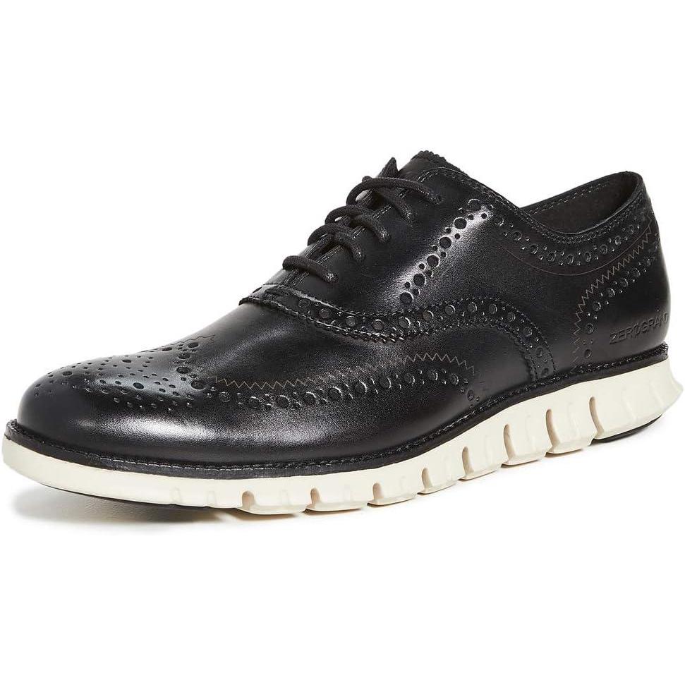 image:imageCole Haan Mens Zerogrand Wing OxfordBlack Closed HolesWhite