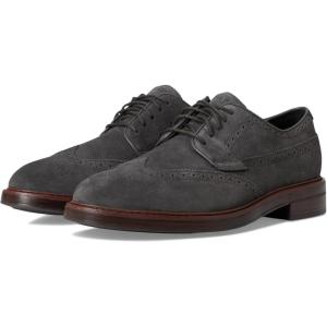 Cole Haan Men’s Judson Grand Wingtip(Raven Suede/Dk Natural)