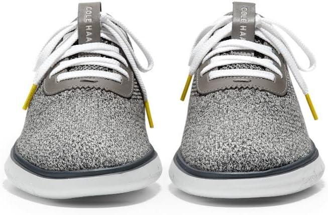 image:imageCole Haan Mens Generation Zerogrand StitchliteGlacier GrayGray Pinstripe KnitCyber YellowOptic White