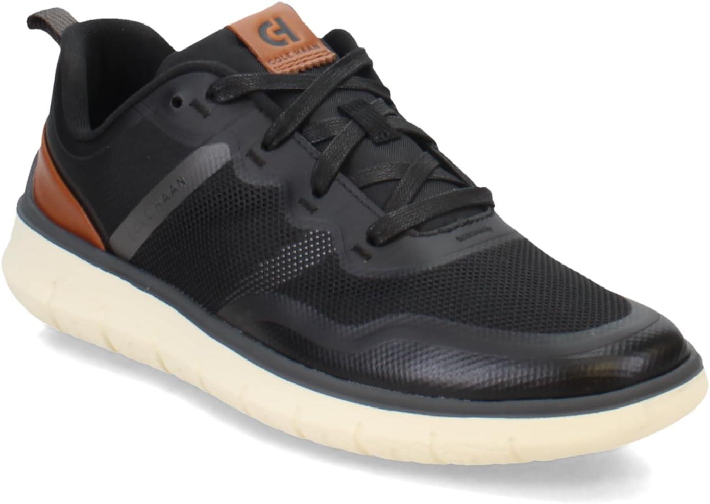 image:imageCole Haan Mens Generation Zerogrand TextileBlackBritish TanIvory