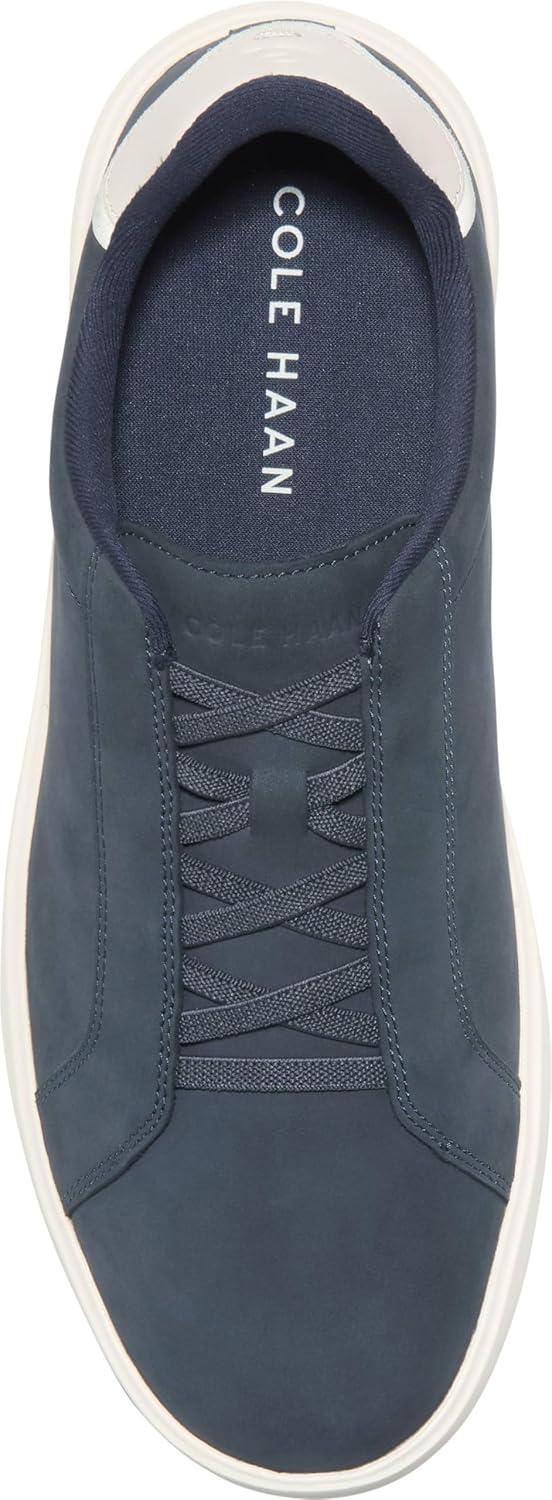 image:imageCole Haan Mens Grand Crosscourt Daily LacetoToe SliponNavy Blazer NubuckIvory