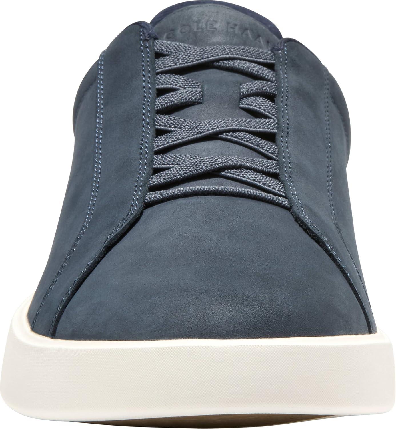 image:imageCole Haan Mens Grand Crosscourt Daily LacetoToe SliponNavy Blazer NubuckIvory
