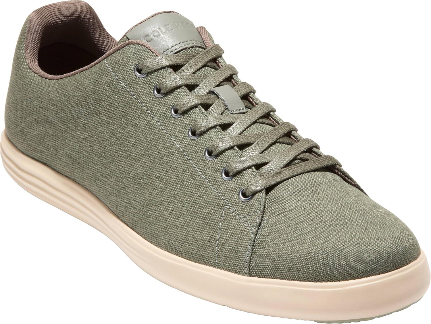image:imageCole Haan Mens Grand Crosscourt Lightweight CanvasDusty OliveAngora