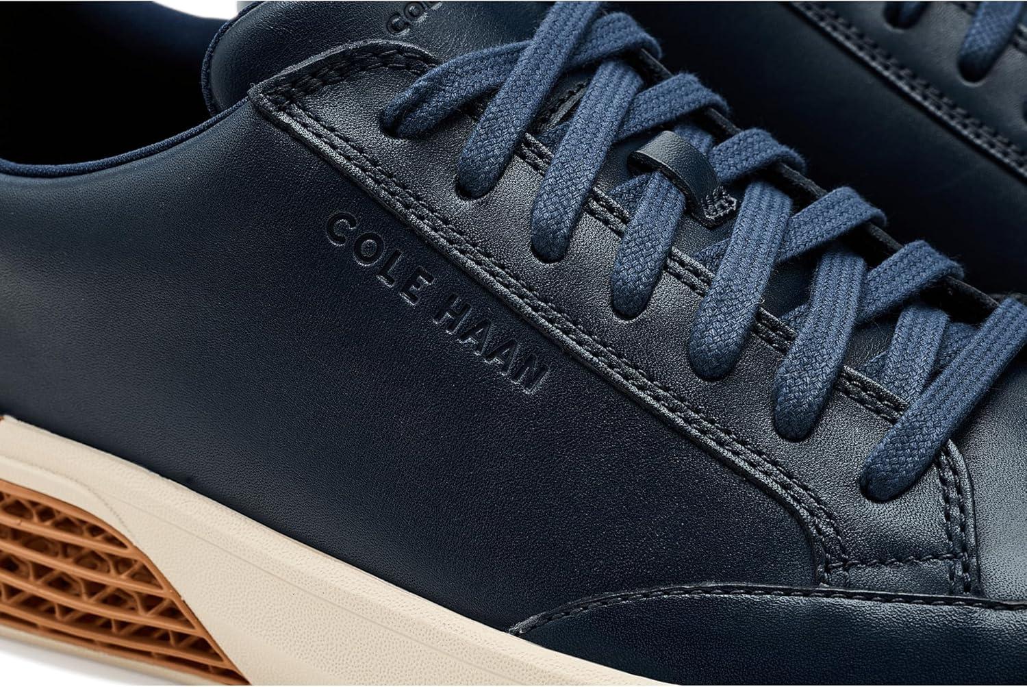 image:imageCole Haan Mens Grandpro Halfcourt SkyweaveNavy BlazerBrit TanIvory