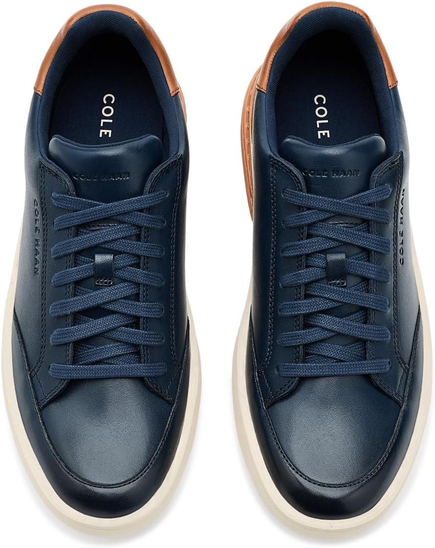 image:imageCole Haan Mens Grandpro Halfcourt SkyweaveNavy BlazerBrit TanIvory