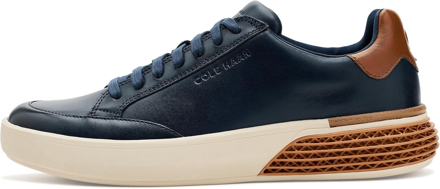 image:imageCole Haan Mens Grandpro Halfcourt SkyweaveNavy BlazerBrit TanIvory