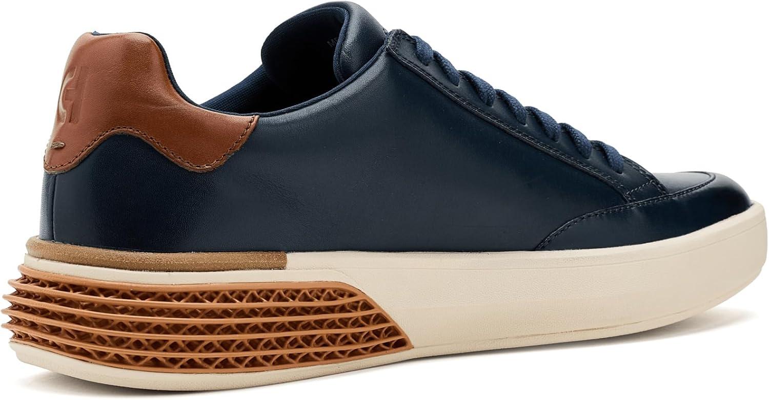 image:imageCole Haan Mens Grandpro Halfcourt SkyweaveNavy BlazerBrit TanIvory