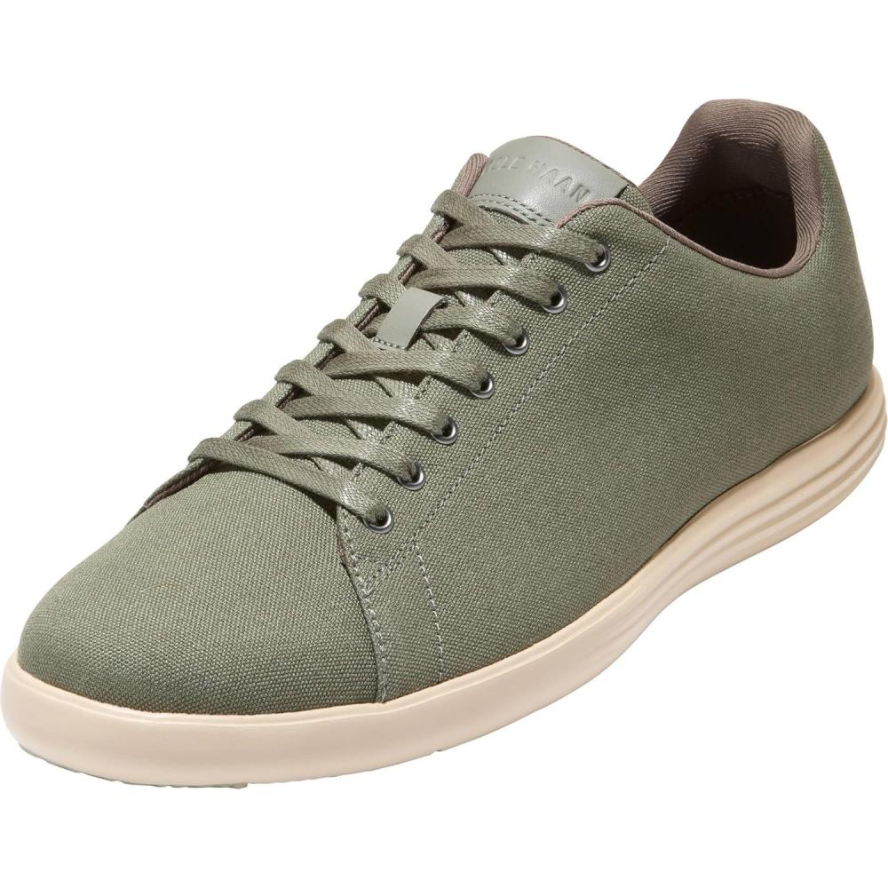 image:imageCole Haan Mens Grand Crosscourt Lightweight CanvasDusty OliveAngora