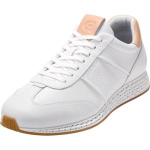 Cole Haan Men’s Grandpro Low-Profile Skyweave Runner(Optic White/Natural Vachetta/Optic White)