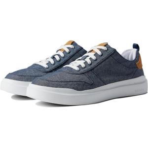 Cole Haan Men’s Grandpro Rally Canvas Court Sneakers(Chambray/Ch Farro Suede/Optic White)