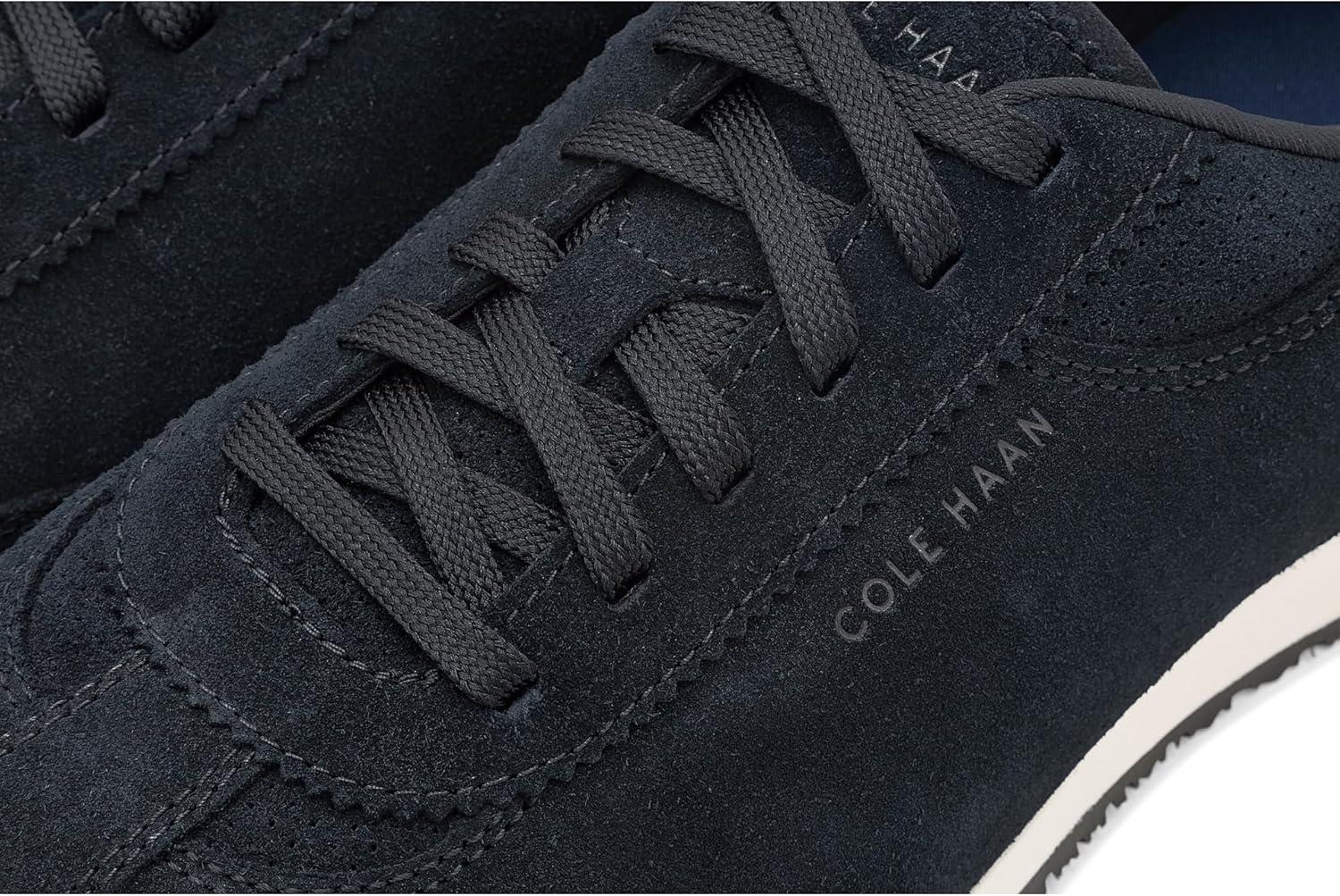 image:imageCole Haan Mens Grand Crosscourt SlimstrideBlackBlack SuedeIvory