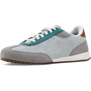 Cole Haan Mens Grand Crosscourt Slimstride(Harbor Mist Nubuck/Light Whiskey/Ivory)