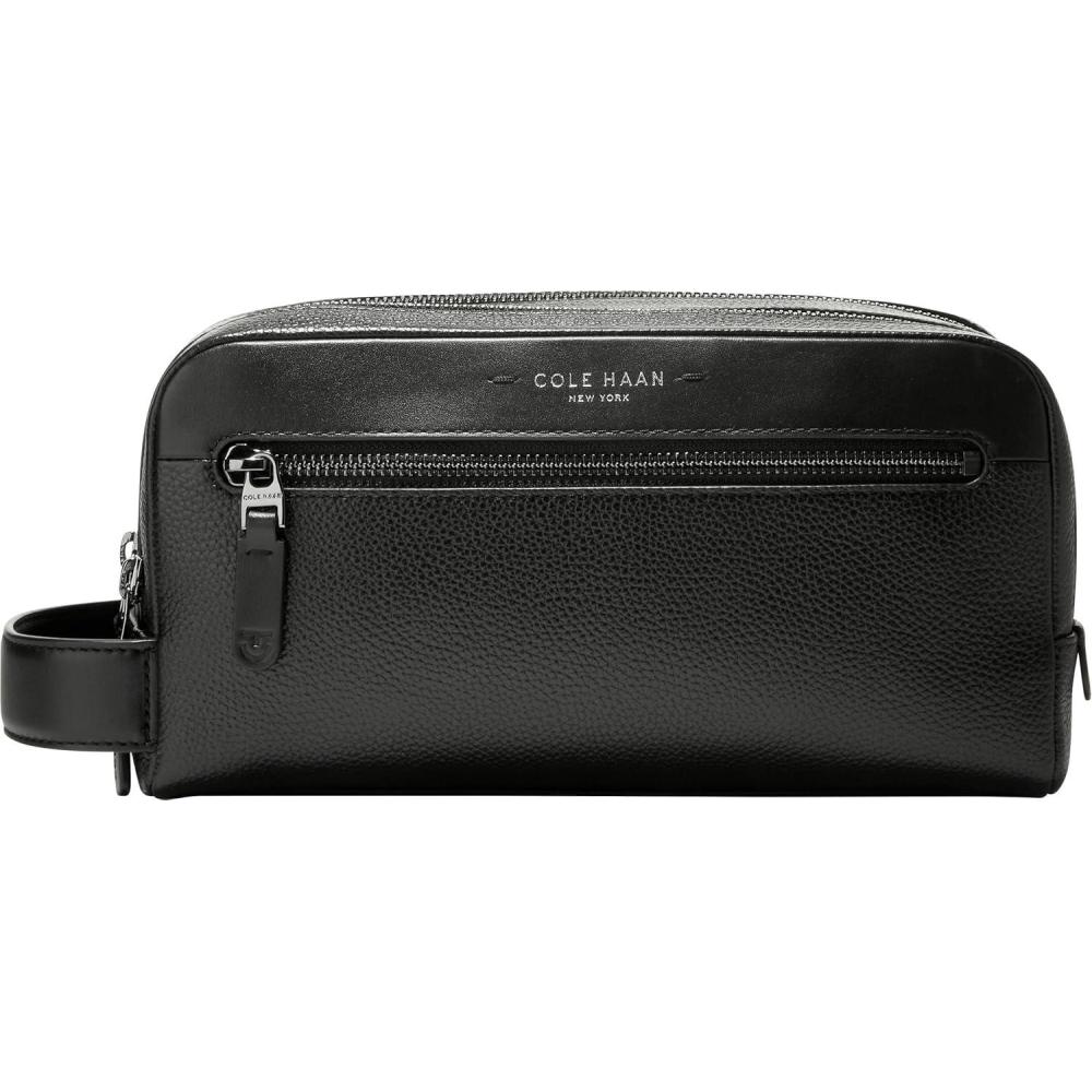image:imageCole Haan Mens Toiletry Bag  Damon Travel Dopp Kit Black