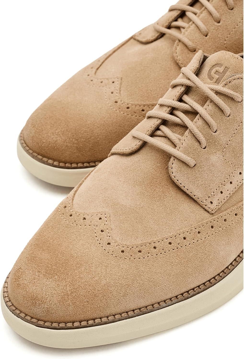image:imageCole Haan Mens Grand Shadowlite WingtipCh Buckwheat SuedeAngora