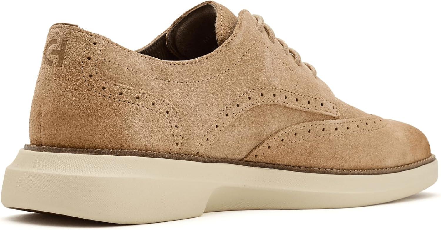 image:imageCole Haan Mens Grand Shadowlite WingtipCh Buckwheat SuedeAngora