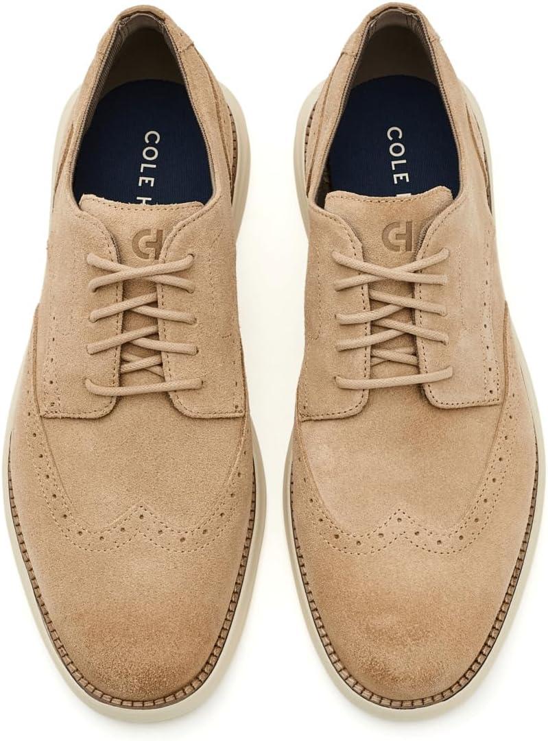 image:imageCole Haan Mens Grand Shadowlite WingtipCh Buckwheat SuedeAngora