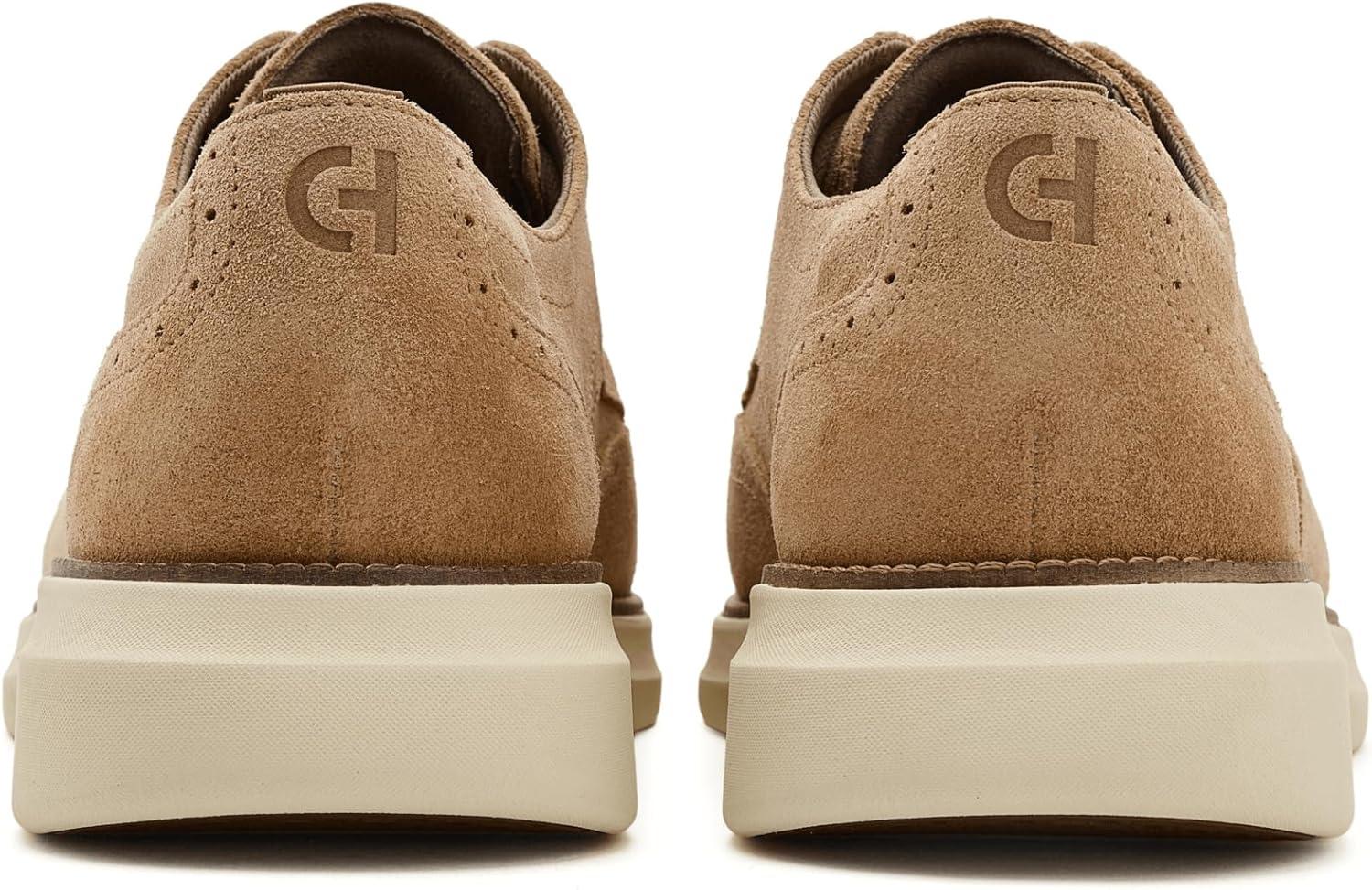 image:imageCole Haan Mens Grand Shadowlite WingtipCh Buckwheat SuedeAngora