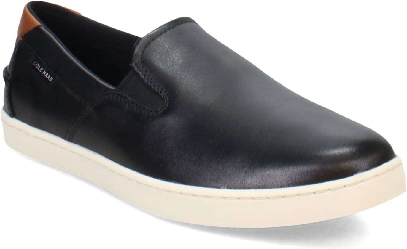 image:imageCole Haan Mens Nantucket Plain Toe Deck SliponBlackIvory
