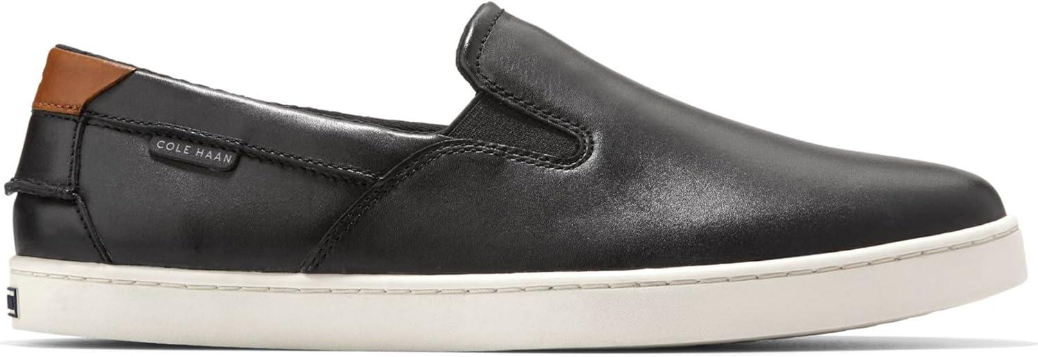 image:imageCole Haan Mens Nantucket Plain Toe Deck SliponBlackIvory