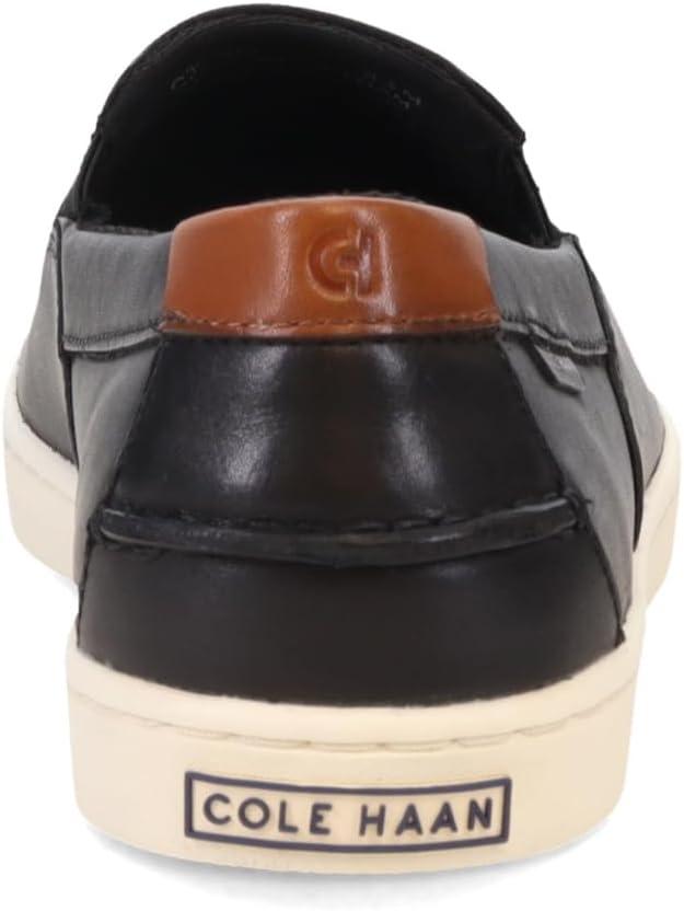 image:imageCole Haan Mens Nantucket Plain Toe Deck SliponBlackIvory