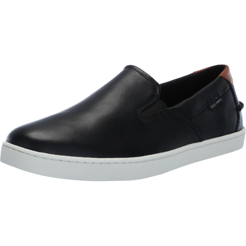 image:imageCole Haan Mens Nantucket Plain Toe Deck SliponBlackIvory