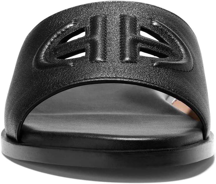 image:imageCole Haan Womens Flynn Logo SlideBlack Leather