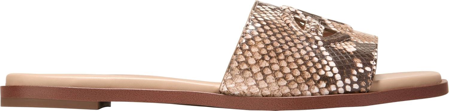 image:imageCole Haan Womens Flynn Logo SlideDune Snake Print Leather