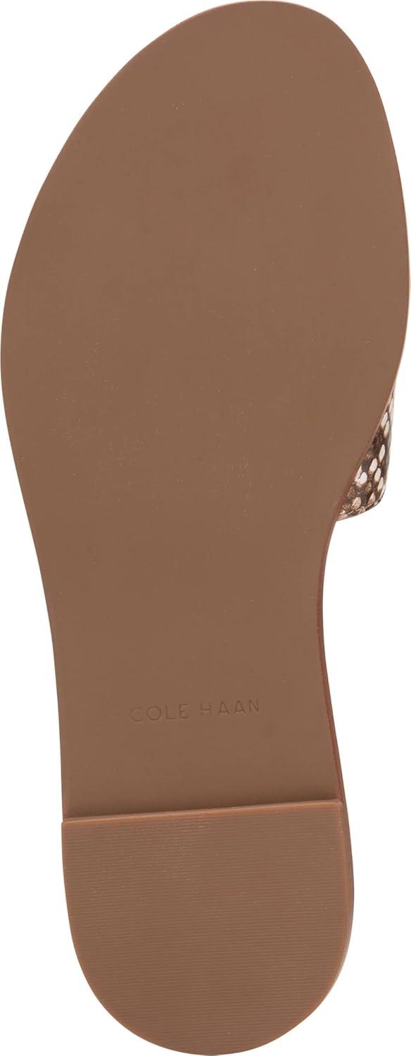 image:imageCole Haan Womens Flynn Logo SlideDune Snake Print Leather