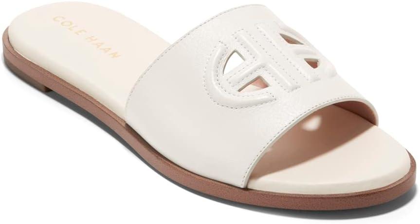 image:imageCole Haan Womens Flynn Logo SlideEgret Leather