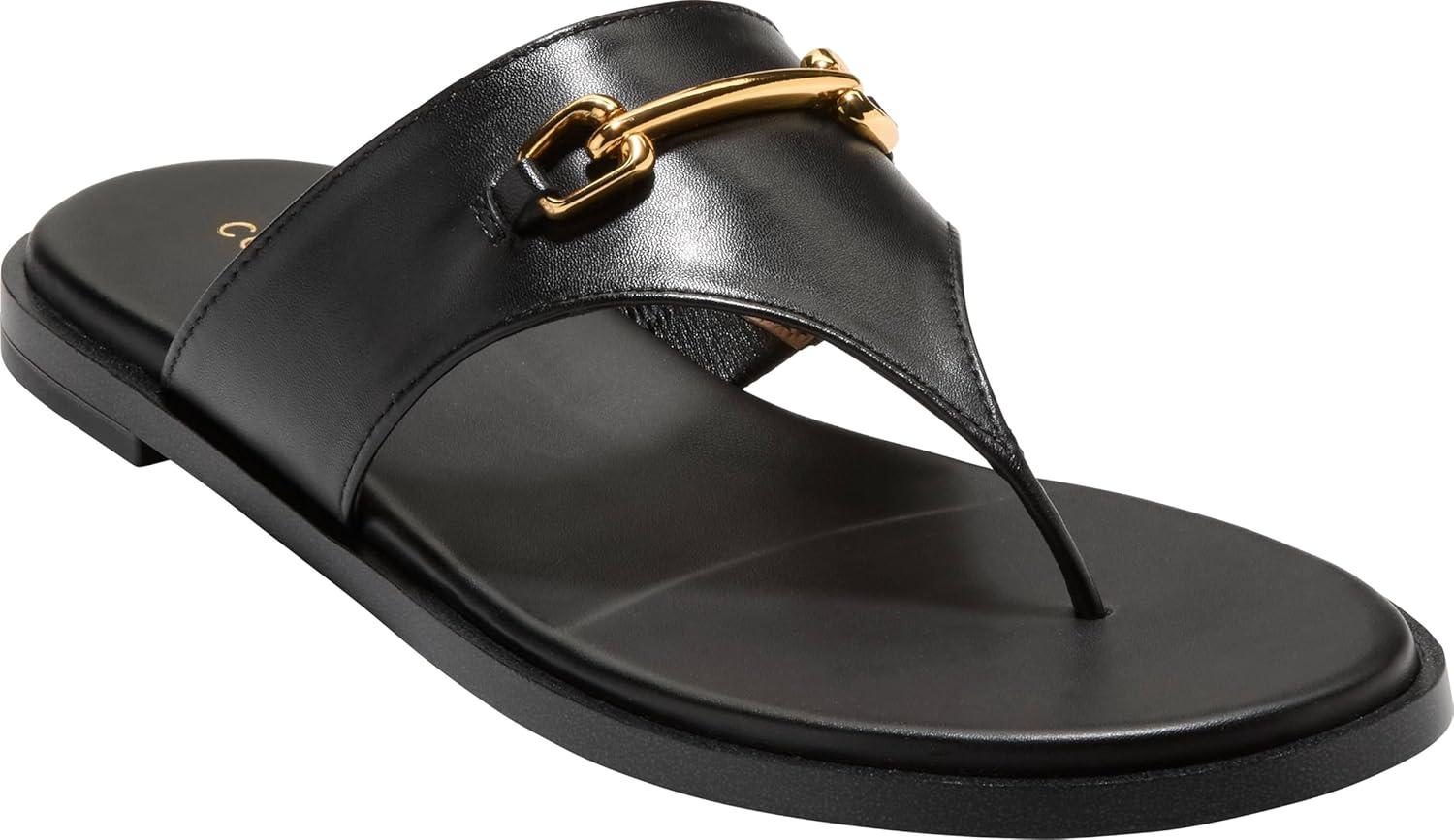 image:imageCole Haan Womens Flynn ThongBlack Leather