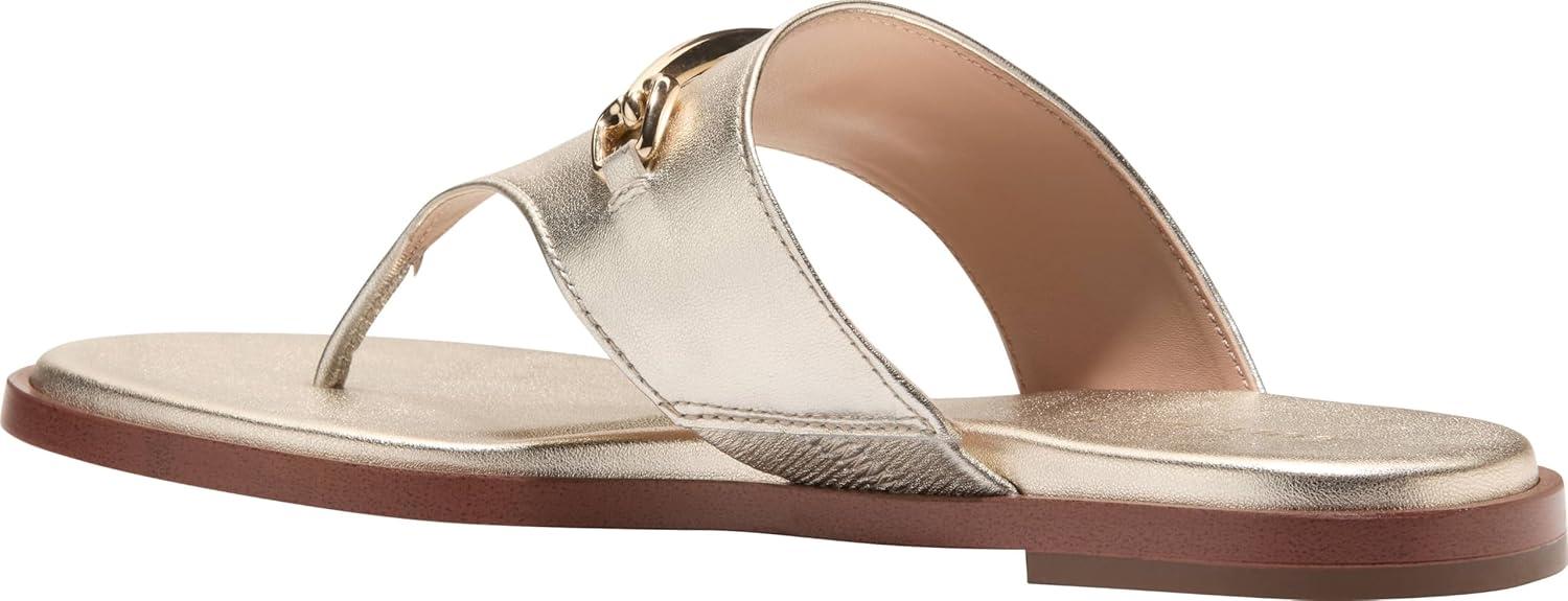 image:imageCole Haan Womens Flynn ThongSoft Gold Leather