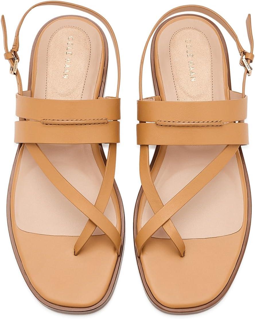 image:imageCole Haan Womens Goto Estella Flat ThongBiscuit Leather