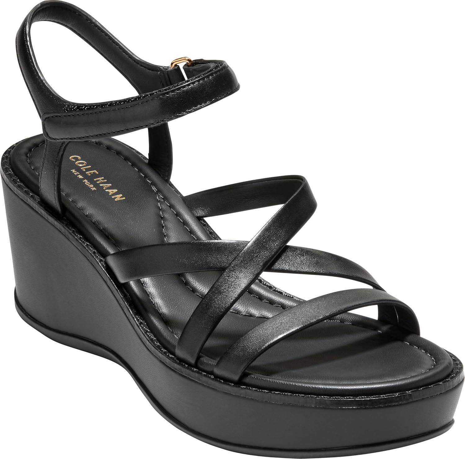 image:imageCole Haan Womens Grand Ambition Azzura StrappyBlack Leather