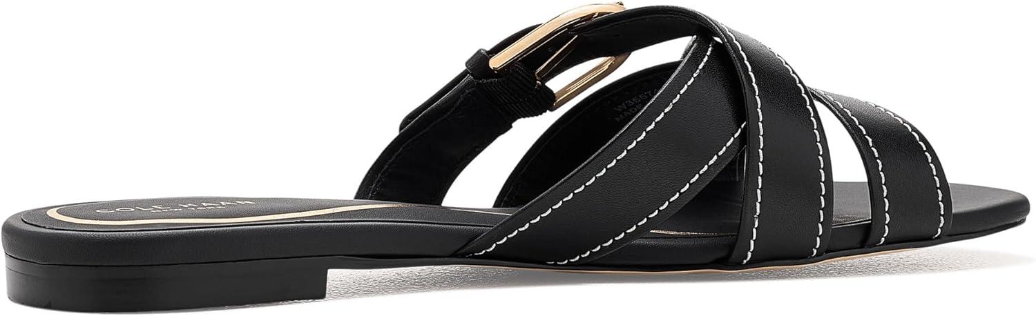 image:imageCole Haan Womens Velma Buckle SlideBlack Leather