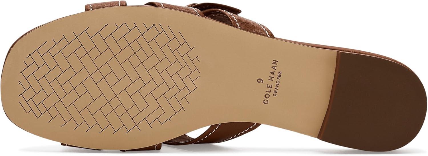 image:imageCole Haan Womens Velma Buckle SlideBritish Tan LeatherIvory
