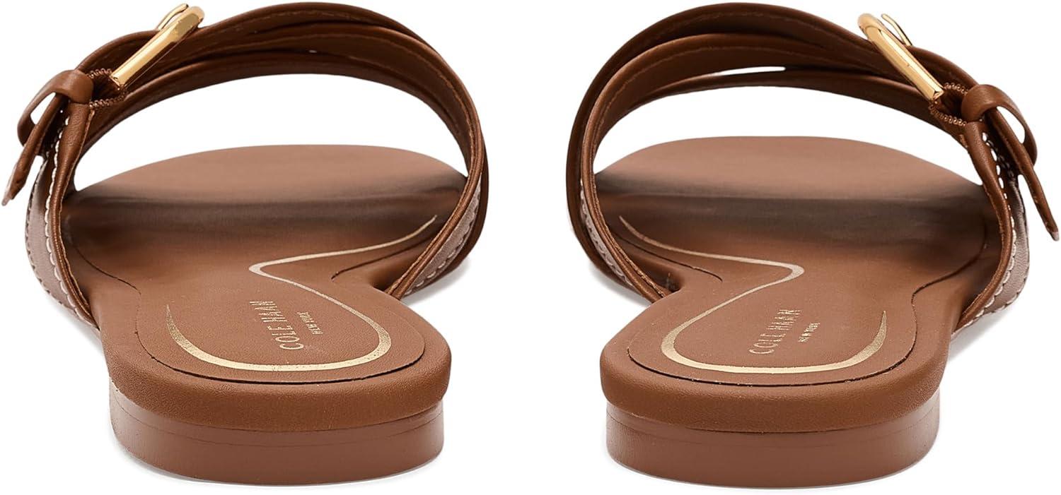 image:imageCole Haan Womens Velma Buckle SlideBritish Tan LeatherIvory