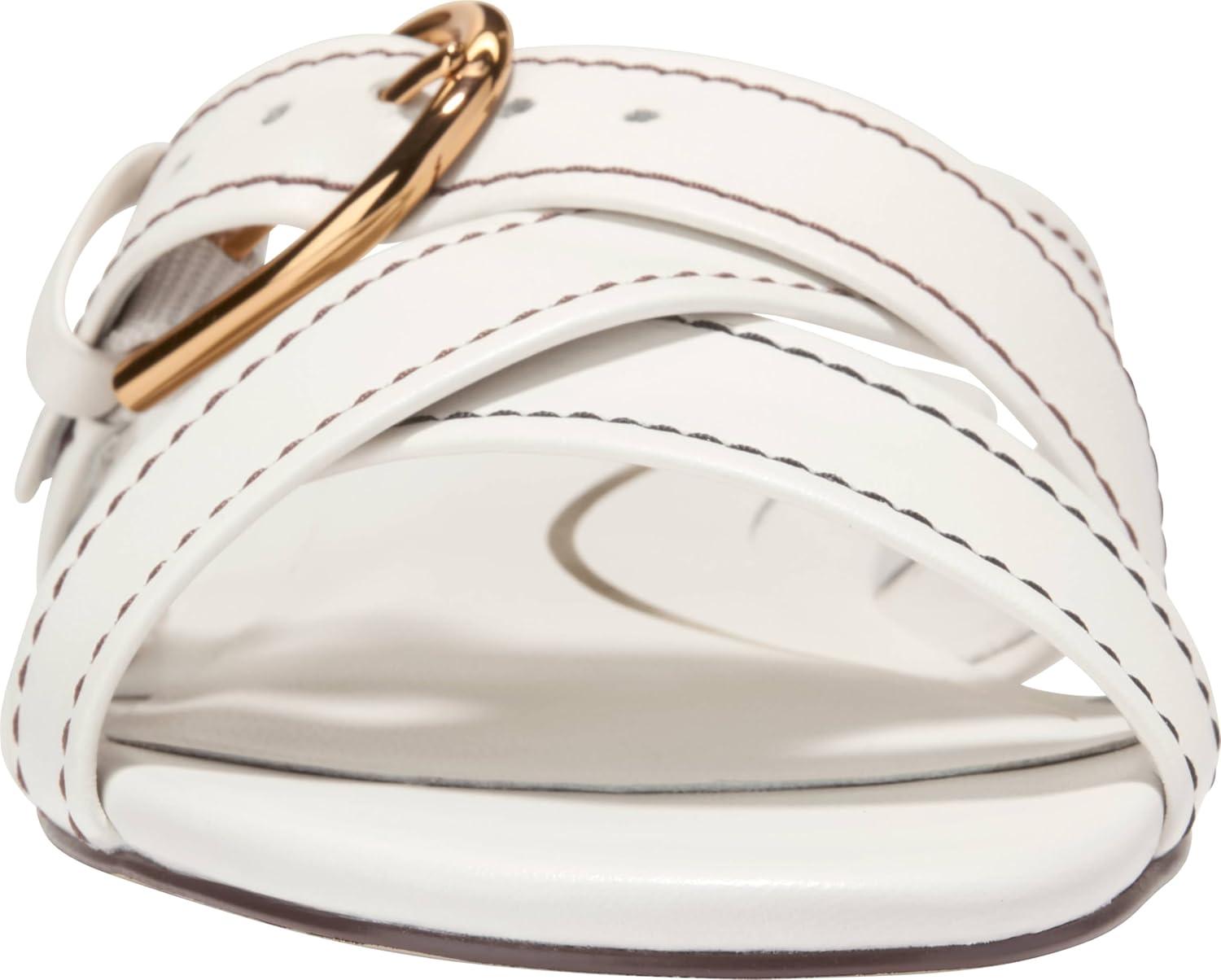 image:imageCole Haan Womens Velma Buckle SlidePowder Leather