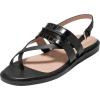 Black Croc Print Leather
