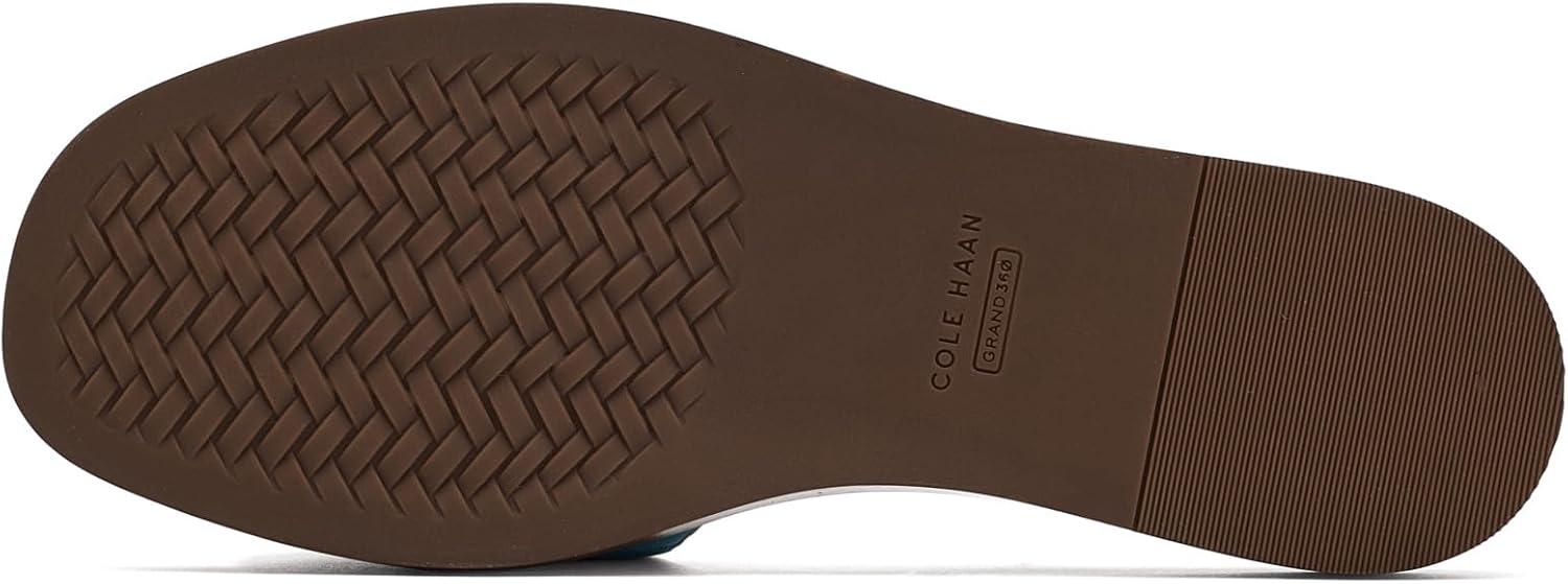image:imageCole Haan Womens Goto Emalia Slide BowsProvincial Blue SuedeProvincial Blue Snake Print Leather